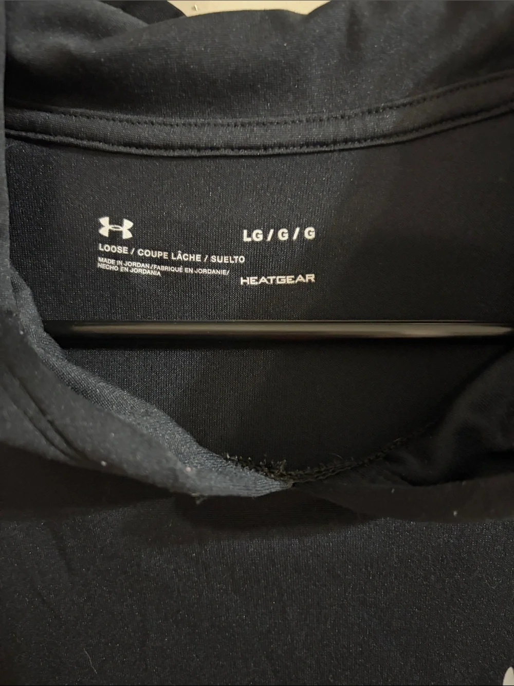 Under Armour Men’s Black Hooded Training Pullover with Bull Logo